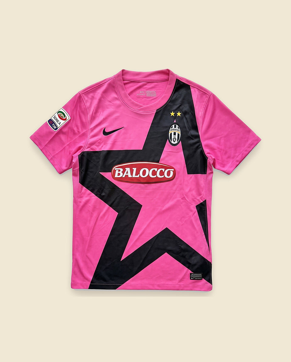 Maillot extérieur rose de la Juventus, devant