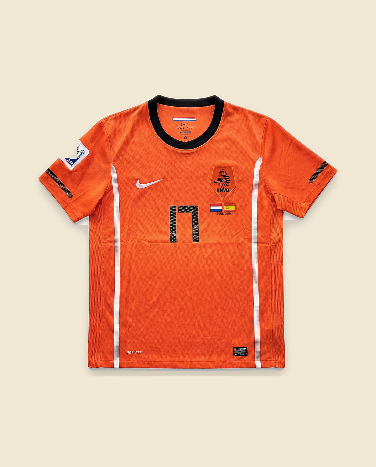 Oranje-shirt van het Nederlands elftal, voorkant