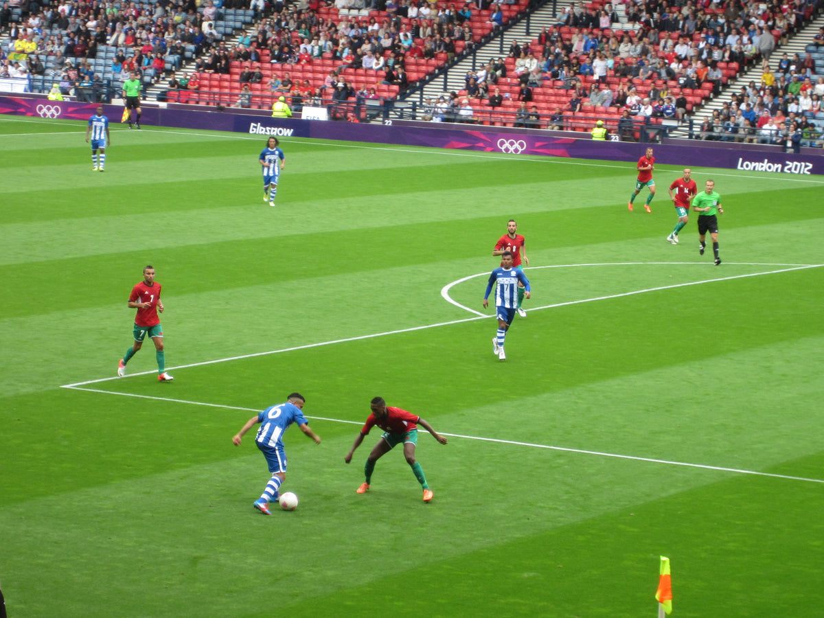 Zakaria Labyad in actie voor Marokko op de Olympische Spelen van 2012
