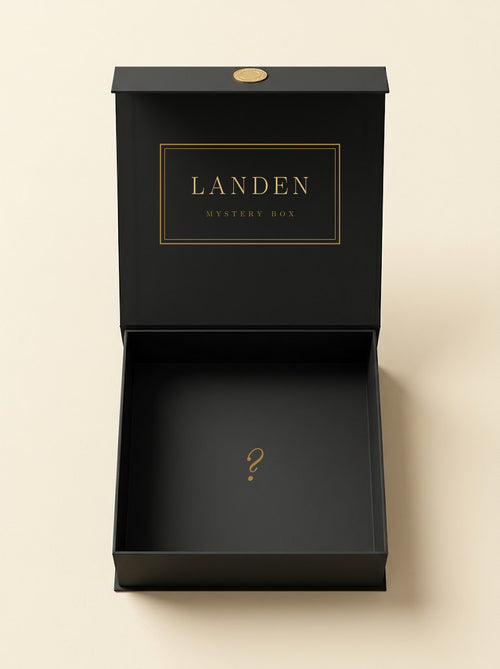 MysteryKitz Landen-box: zwarte luxe box met goud label