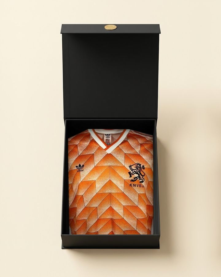 Voorbeeld: retroshirt in een open MysteryKitz-doos